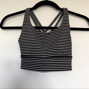 Lululemon Striped Energy Bra Long Line